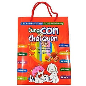 Sách Combo Cùng Con Rèn Thói Quen Tốt Túi 10 Cuốn - Minh Long