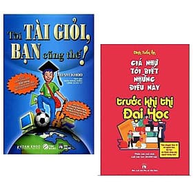Combo 2 Cuốn Sách Kỹ Năng Hay: Tôi Tài Giỏi - Bạn Cũng Thế + Giá Như Tôi Biết Những Điều Này Trước Khi Thi Đại Học / Bộ Những Cuốn Sách Kỹ Năng Làm Việc - Kỹ Năng Sống Hay Nhất (Tặng Bookmark Happy Life - Lâm Hà