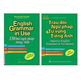 Combo English Grammar In Use 130 Bài Ngữ Pháp Tiếng Anh,Trau dồi ngữ pháp và từ vựng tiếng Anh - Minh Minh