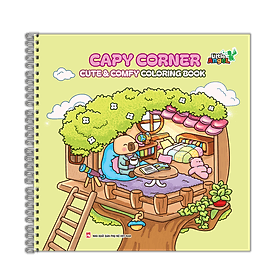 Sách tô màu (Cute & comfy coloring book) (Bìa nhũ)