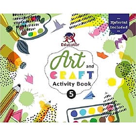 Art and Craft Activity Book 5 for 8-9 Year old kids with free craft material - An