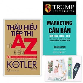 Sách Combo Thấu Hiểu Tiếp Thị Từ A Đến Z, 80 Khái Niệm Nhà Quản Lý Cần Biết - Marketing Căn Bản + ( Kèm Tặng Bookmark PD) - A Nam