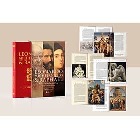 DELUXE BOOKS- Leonardo Michelangelo và Raphael - Cuộc Đời Ba Danh Họa Thời Kì Phục Hưng - 