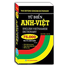 Từ Điển Anh Việt 75000 Mục Từ Và Định Nghĩa (Bìa Mềm) - Mạnh Tường