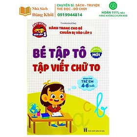 Bé Tập Tô, Tập Viết Chữ To Cho Bé Từ 4-6 Tuổi - Việt Hà