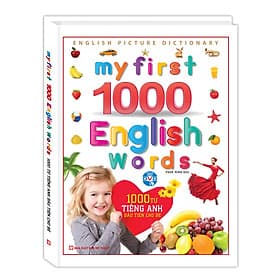 Sách 1000 Từ Tiếng Anh Đầu Tiên Cho Bé (Kèm DVD) - Tái Bản - Nha Nha
