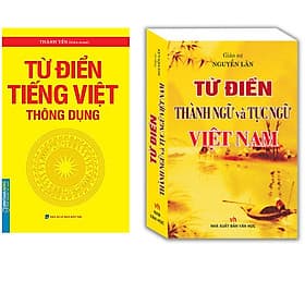 Combo Từ Điển Thành Ngữ Và Tục Ngữ Việt Nam+Từ Điển Tiếng Việt Thông Dụng (Bìa Mềm) - Minh Minh