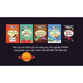 Bộ sách Steam for kids - khám phá các thí nghiệm khoa học tương tác dành cho trẻ em từ 6-14 tuổi - Nhã Nam