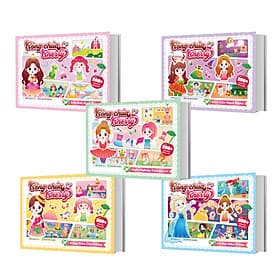 Combo 5 Cuốn Công chúa Cherry - Sách bóc dán sticker cho bé gái - Nha Nha