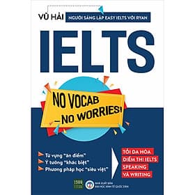 Sách IELTS No Vocab - No Worries ! ( Tái Bản) - Nhà Xuất Bản Đại Học Kinh Tế Quốc Dân