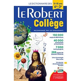 Từ điển tiếng Pháp LE ROBERT COLLEGE + CARTE NUMERIQUE - Robert Plomin