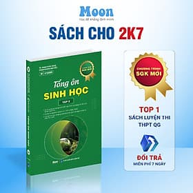 Sinh 12 Chương trình mới Dành cho 2k7: Tổng ôn Sinh học ôn thi THPT Quốc Gia, ĐGNL Moonbook - G