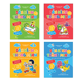 Combo Dán Hình Thông Minh - Sách Tương Tác Vừa Học Vừa Chơi Dành Cho Bé 1-5 Tuổi - Minh Minh