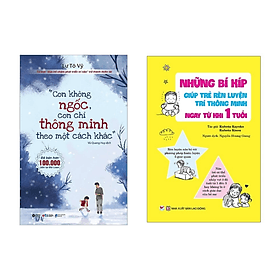 Combo 2 Cuốn Sách Giúp Trẻ Phát Triển Toàn Diện: Con Không Ngốc Con Chỉ Thông Minh Theo Một Cách Khác + Những Bí Kíp Giúp Trẻ Rèn Luyện Trí Thông Minh Ngay Từ Khi 1 Tuổi - Minh Hà