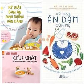 Combo sách bí quyết nuôi con: Sổ tay ăn dặm của mẹ+ Ăn dặm kiểu Nhật+ Kỷ luật bàn ăn+ tặng poster an toàn cho bé yêu - An Nam