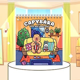 Sách Tô Màu - Capybara Và Ngôi Nhà Hạnh Phúc - Hạ