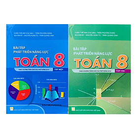 Combo bài tập phát triển năng lực toán 8 - tập 1 + 2 ( theo chương trình GDPT 2018 ) - Theo Theobald