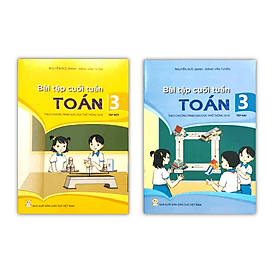 Combo Bài tập cuối tuần Toán 3 - tập 1 + 2 (theo chương trình giáo dục phổ thông 2018) - Theo Theobald