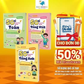 Combo 50 Đề Tăng Điểm Nhanh Toán - Tiếng Việt - Tiếng Anh Lớp 4 - Chương Trình Mới Nhất - TKBooks - Toan Ánh