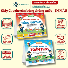 Combo Bộ Lịch Bảng Tổng Hợp Công Thức Toán Và Tiếng Anh THCS - Phiên Bản 5.0 - Việt An
