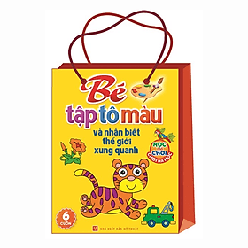 Sách Bé tập tô màu và nhận biết thế giới xung quanh (túi 6C)
