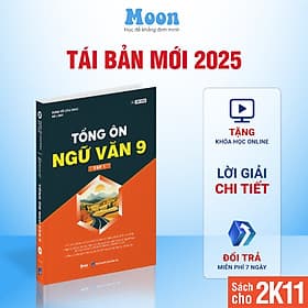 Sách Ngữ văn 9 Chương trình mới - Tổng ôn Ngữ văn 9 ôn thi vào 10, ngữ văn lớp 9 Moonbook - Trí