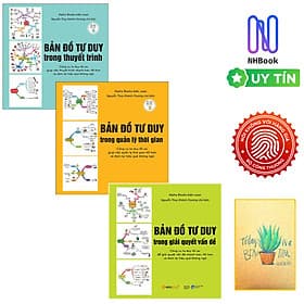 Combo 3 cuốn : Bản Đồ Tư Duy Trong Thuyết Trình + Bản Đồ Tư Duy Trong Quản Lý Thời Gian Và Bản Đồ Tư Duy Trong Giải Quyết Vấn Đề ( Tặng kèm sổ tay xương rồng ) - Duy Trinh