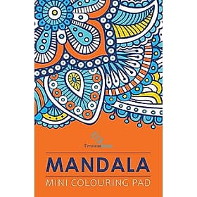 Mandala - Mini Adult Colouring Pad - Tri Thức