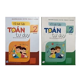 Combo Vở bài tập Toán tư duy lớp 2 (Tập 1+Tập 2) - Nha Nha