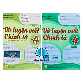 Combo 2 cuốn Vở luyện viết chính tả 4 ( kết nối tri thức ) - Tri Thức