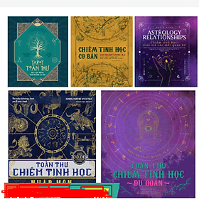 Combo 5 cuốn: Toàn Thư Chiêm Tinh Học + Chiêm Tinh Học Giải Mã + Chiêm Tinh Học Cơ Bản + Chiêm Tinh Học Dự Đoán + Tarot Toàn Thư - Chì