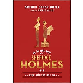 Sách Vụ án đầu tiên của Sherlock Homles: : Cuộc điều tra màu đỏ - Bản đặc biệt - Bìa canvas - Rien Ono