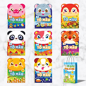 Combo 8 cuốn Túi tô màu Tập làm họa sĩ nhí - Công Sĩ