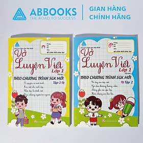 Vở Luyện Viết Lớp 1 Bộ 2 Tập Theo Chương Trình SGK Mới - Bộ Văn Hóa