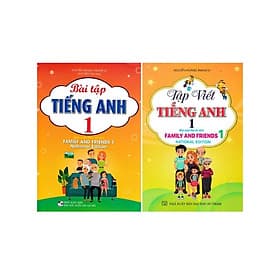 Bài Tập Tiếng Anh + Tập Viết Tiếng Anh Lớp 1 - Bộ Sách Family And Friends 1 National Edition - Combo 2 Cuốn - Hồng Ân - ED