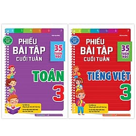 Combo Phiếu Bài Tập Cuối Tuần Toán Và Tiếng Việt Lớp 3