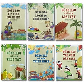 Bộ Đồng Dao Thiếu Nhi 6 Cuốn Dành Cho Bé - Trí Đức