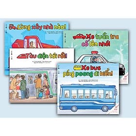 Combo Ehon - Thực Phẩm Tâm Hồn Cho Bé Trai - Các Phương Tiện Giao Thông (Trọn Bộ 4 Cuốn) - Phương Trà