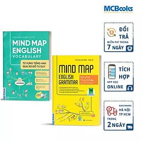 Combo Mindmap English Grammar và Mindmap English Vocabulary - Học Kèm App Online - The Windy