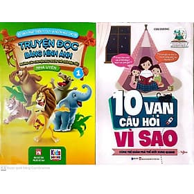 Combo Sách Phát Triển Tư Duy Và Ngôn Ngữ Cho bé - Truyện Đọc Bằng Hình Ảnh - 10 Vạn Câu Hỏi Vì Sao - Cùng Bé Khám Phá Thế Giới Xung Quanh - Duy Văn