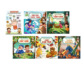 Combo Sách Song Ngữ Anh -Việt Thú Vị Cho Bé Yêu: Truyện cổ tích Việt Nam (5Q) / Tặng Poster Ngộ Nghĩnh - Thu Hà