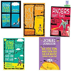 Combo 5 cuốn tác giả Jonas Jonasson - Ông Trăm Tuổi Trèo Qua Cửa Số Và Biến Mất ... - NXB TRE - 