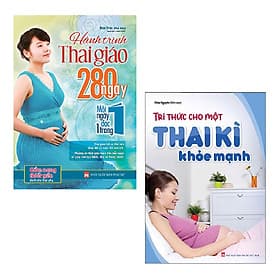 Combo Sách Dành Cho Mẹ Bầu: Tri Thức Thai Sản Bà Bầu Cần Biết + Hành Trình Thai Giáo 280 Ngày - Vương Nguy