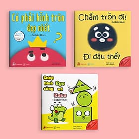 Sách Set 3 cuốn Ehon Hình khối - Cho bé 0-6 tuổi thông minh và sáng tạo - Suzuki Mio