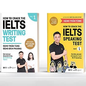 Combo 2 Cuốn: How To Crack The IELTS Speaking +Writing Test - Phương Đặng
