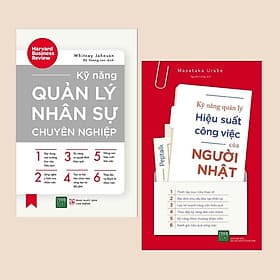 Combo Sách Kinh Tế: Kỹ Năng Quản Lý Nhân Sự Chuyên Nghiệp + Kỹ Năng Quản Lý Hiệu Suất Công Việc Của Người Nhật (Tuyệt chiêu làm việc hiệu quả như người Nhật) - Chizu Saeki