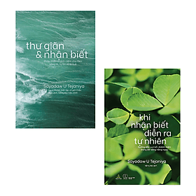 Combo Khi Nhận Biết Diễn Ra Tự Nhiên - Hướng Dẫn Vun Bồi Chánh Niệm Trong Đời Sống Hàng Ngày + Thư Giãn Và Nhận Biết - Pháp Thiền Chánh Niệm Cho Tâm Sáng Tỏ, Tự Tin Và Trí Tuệ  (Sayadaw U Tejaniya) - Vũ