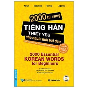 Sách 2000 Từ Vựng Tiếng Hàn Thiết Yếu Cho Người Mới Bắt Đầu - Việt Hà