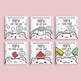 Sách Set 6 cuốn Ehon "Những chuyện vụn vặt của Maru" - Cho bé 2-8 tuổi thông minh, sáng tạo - Chuyện