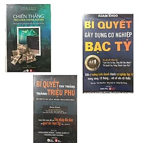 Combo Chiến thắng trò chơi chứng khoán + BÍ quyết gây dựng cơ nghiệp bạc tỷ + Bí quyết tay trắng thành triệu phú - Gã